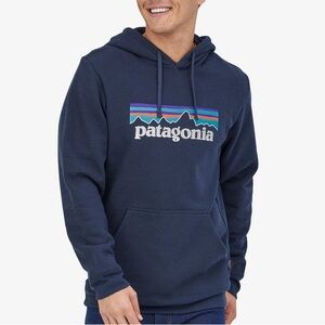 Patagonia P-6 Logo Uprisal Hoodie Sweatshirt navy blue XL